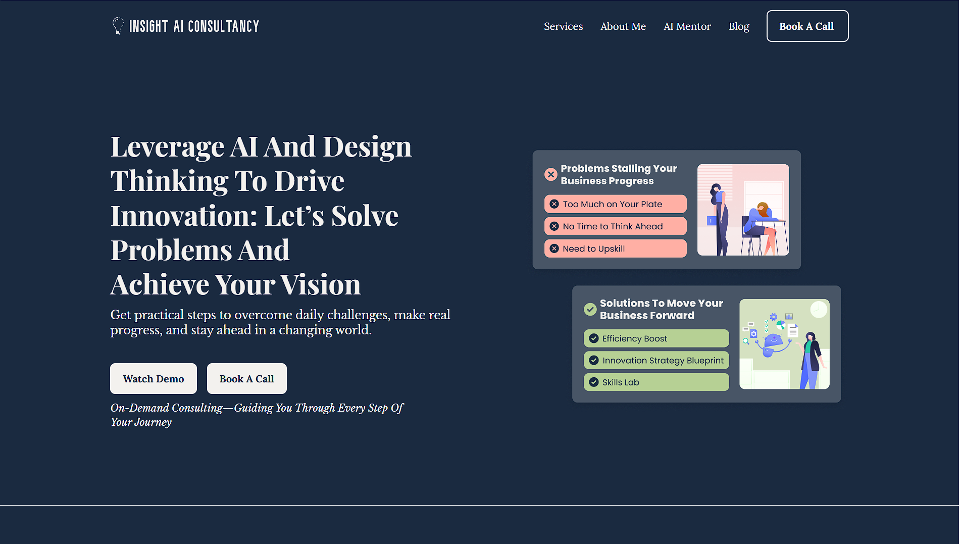 INSIGHT AI CONSULTANCY Webpage
